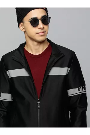 Flying Machine Men Black Bomber Jacket