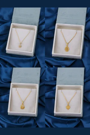 Brandsoon Set of 4 Gold-Toned Brass Gold-Plated Chain