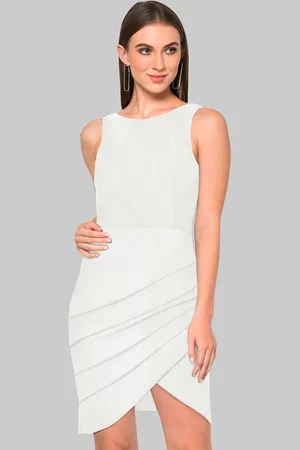 Martini Drape Bodycon Shimmer Dress