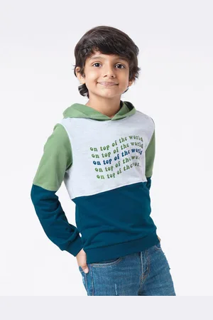 Ed-a-Mamma Boys Multicoloured Printed Hooded Sweatshirt