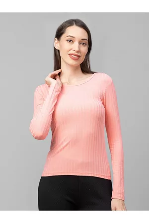 Globus Women Pink Slim Fit T-shirt