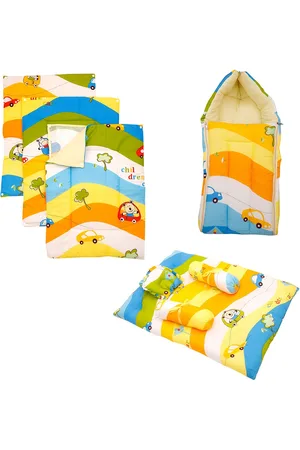 Baby Moo Multicoloured Printed Bedding Gift Set