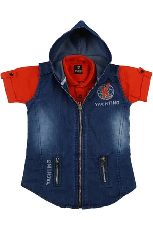 V-Mart Boys Red Casual Shirt