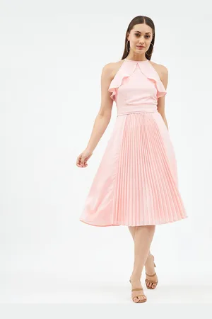 Harpa Rose Halter Neck Midi Dress