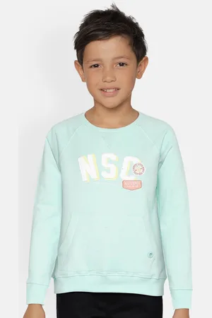 METRO KIDS COMPANY Boys Blue Printed Sweatshirt