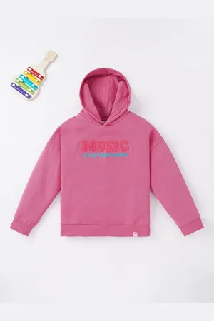Ed-a-Mamma Girls Printed Hooded Sweatshirt