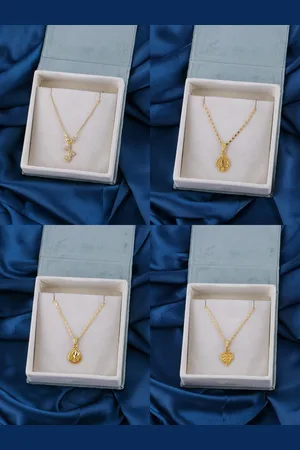 Brandsoon Set of 4 Gold-Toned Brass Gold-Plated Chain