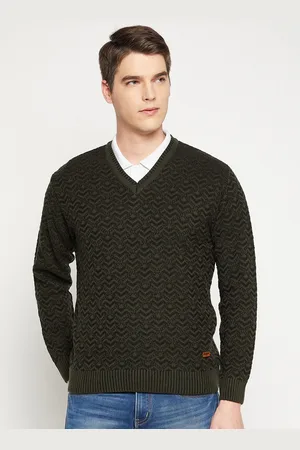 Duke Men Green Pullover