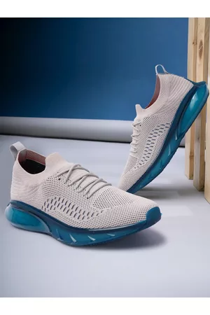 Killer Men Grey & Turquoise Blue Casual Sneakers