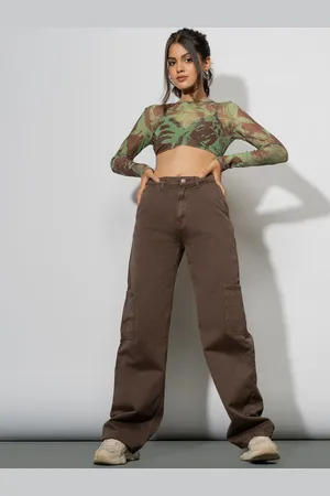 FREAKINS Women Brown Straight Fit High-Rise Jeans