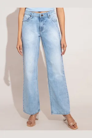 20Dresses Women Blue Low-Rise Heavy Fade Stretchable Jeans
