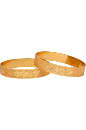 Shivansh Set Of 2 Gold-Plated & Toned Traditional Bangles