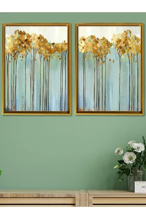 Art Set of 2 Nature Theme Canvas Art Frames