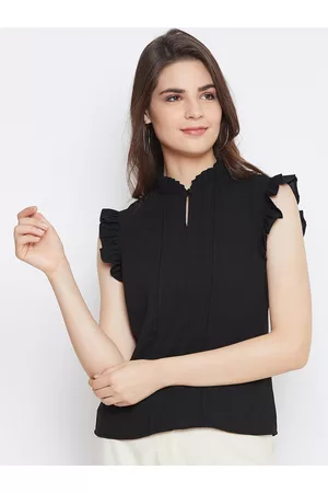 Imfashini Women Black Solid Top