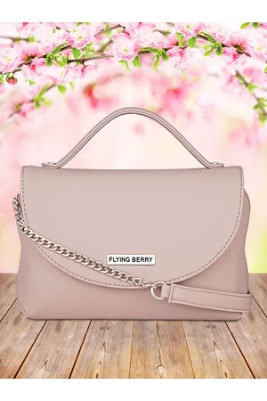 FLYING BERRY Mauve PU Structured Sling Bag