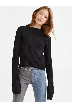 H&M Girls Blue & Grey Flared Jeggings