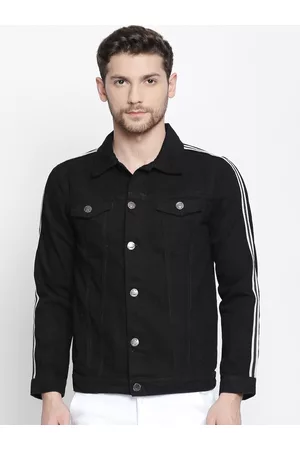 Buy High Star Men Black Solid Denim Jacket - Jackets for Men 11275832