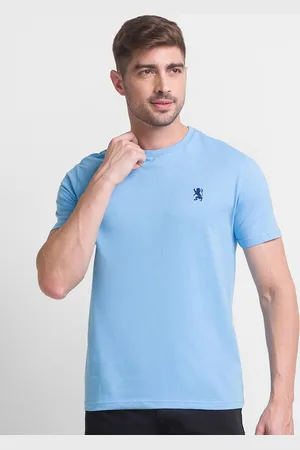 Giordano Men Blue Slim Fit T-shirt