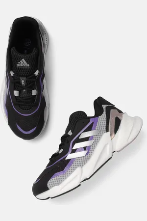 adidas Women Black & Silver-Toned Woven Design X9000L4 Running Shoes