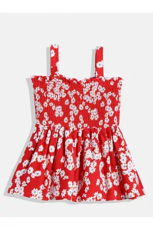 Ralph Lauren U S Polo Assn Kids Red Floral Dress