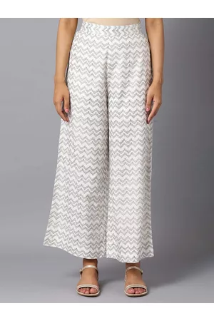Buy Aurelia Women's Slim Casual Pants (23FEA60285-605216_White at Amazon.in