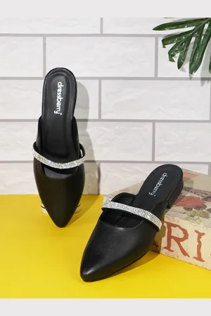 DressBerry Women Embellished Flat Mules