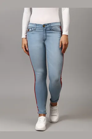 Campus Women Blue Skinny Fit Light Fade Stretchable Jeans