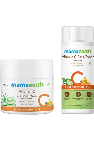 Mamaearth Sustainable Set of Vitamin C Toner & Vitamin C Sleeping Mask