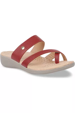 Scholl Women Red Solid Heels