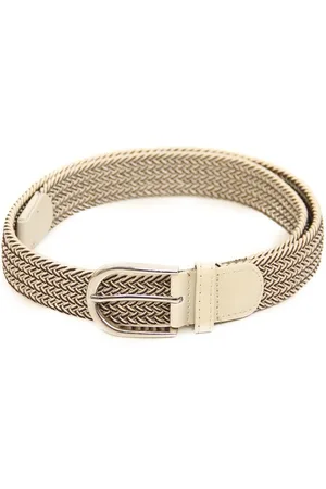 Calvadoss Boys Beige Braided Belt
