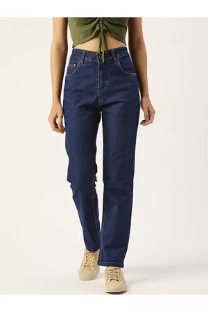 PARIS HAMILTON Women Blue Boyfriend Fit High-Rise Stretchable Jeans
