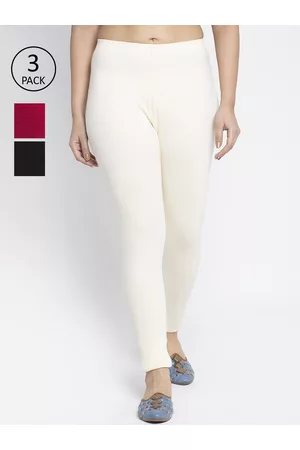 GRACIT Women Pack of 3 Solid Ankle-Length Leggings