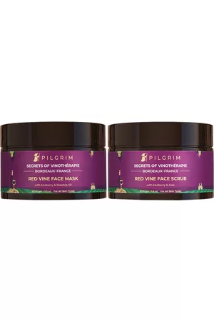 Pilgrim Set of Secrets of Vinotherapie Red Vine Face Mask & Face Scrub