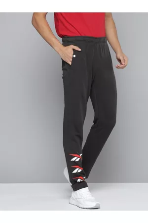 Reebok Men Black Brand Logo Print WCE Joggers