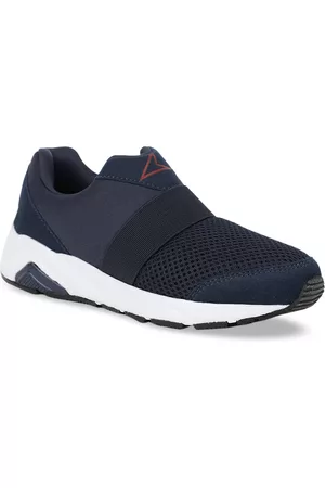 Bata Boys Navy Blue Solid Slip-On Sneakers