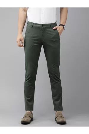 Arrow Sports Casual Trousers  Buy Arrow Sports Men Navy Low Rise Flat  Front Solid Casual Trousers Online  Nykaa Fashion