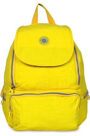 Tommy Bahama Crinkle Unisex Yellow Solid Backpack
