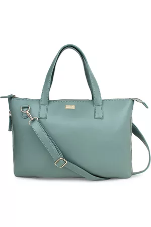 yelloe Women Green Expandable Laptop Bag