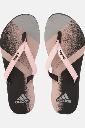 Adidas women grey outlet eezay glitter colourblocked flip-flops