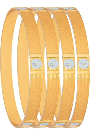 Shivansh Women Set of 4 Gold Plated Bangles