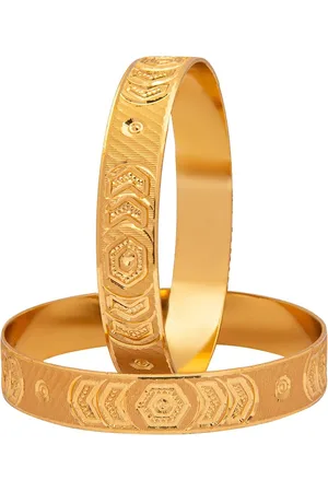 Shivansh Set Of 2 Gold-Plated Bangle