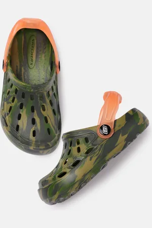Skechers Boys Green Printed SWIFTERS-TRANSLUMINATOR Clogs