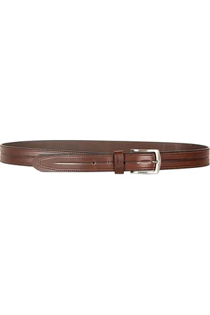 THE CLOWNFISH Men Brown Leather Belt