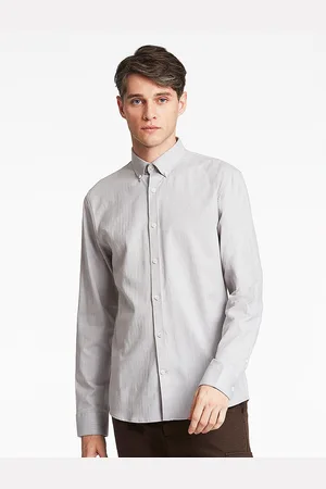 Lindbergh Men Grey Slim Fit Casual Shirt
