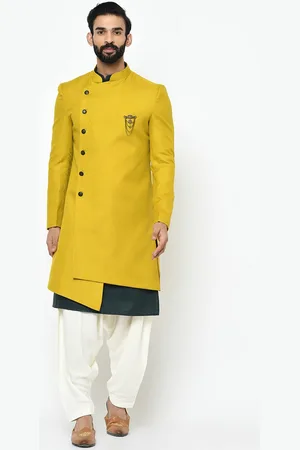 KISAH Men Printed Indowestern Sherwani Set