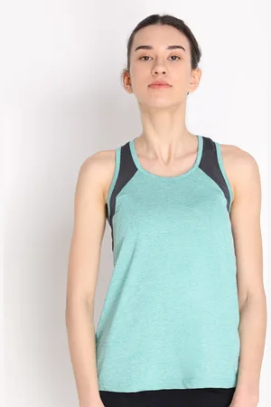 CHKOKKO Sea Green Tank Top