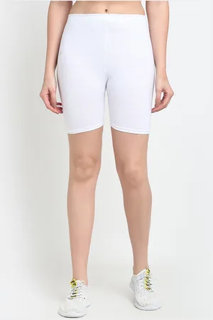 Jinfo Women White Cycling Sports Shorts