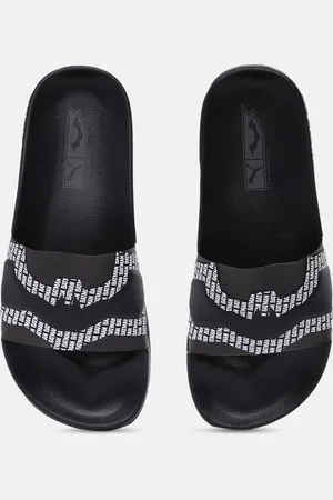 PUMA Kids Black Leadcat 2.0 Batman Jr Printed Sliders