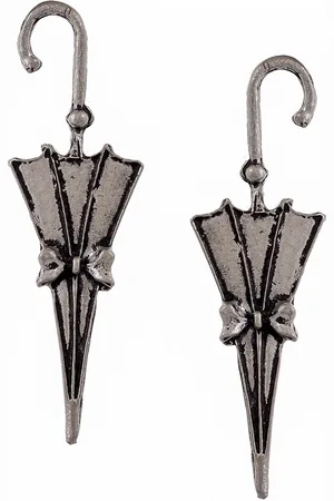Silvermerc Designs Silver-Toned Contemporary Drop Earrings