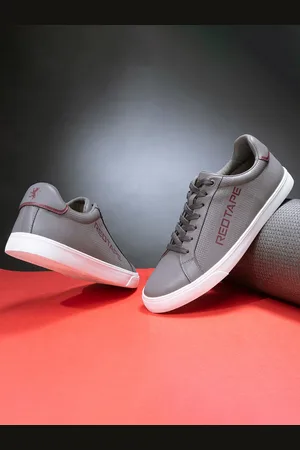 Red Tape Men Grey Solid Regular Sneakers